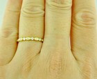 0.17 ct 14k Solid Yellow Gold Ladies Natural  Diamond Ring sexy stylish band  — photo 3