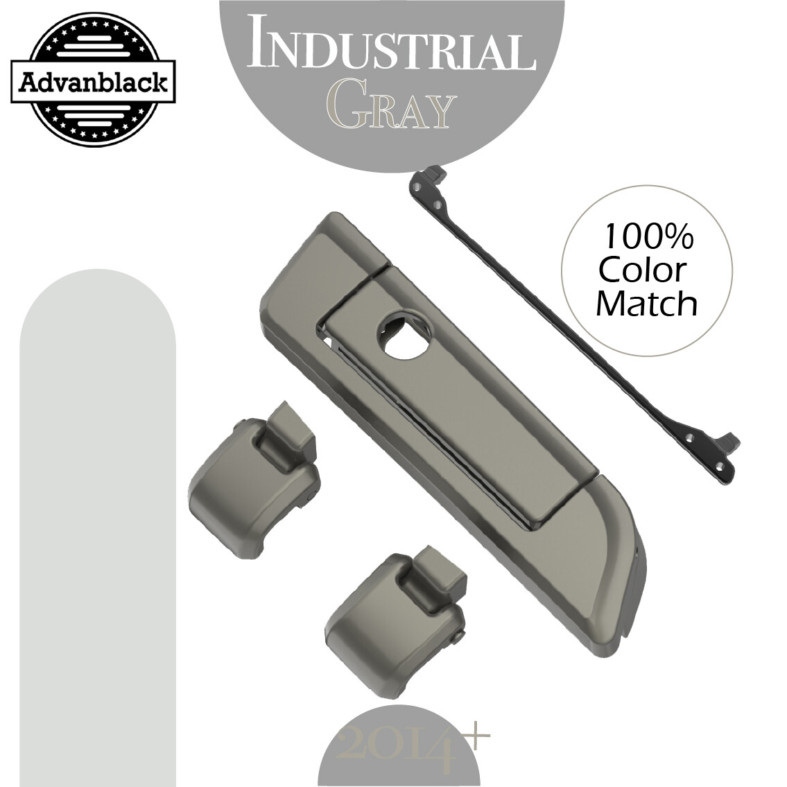 INDUSTRIAL GRAY For Harley Hinges Latch Advanblack Razor Chopped King ...