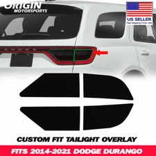 SMOKE Tail Light Overlay Tint Vinyl Film Precut For Dodge Durango 2014-2021