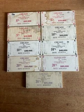Chicago Federal Reserve Banding Board Lot Poor 1980s Vintage $5 $10 $20 Total 9