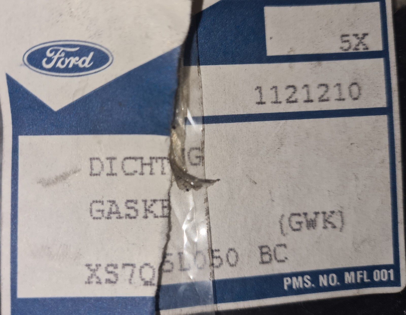 Genuine Ford Engine Cylinder Head Front Cover Gasket 1121210 for  