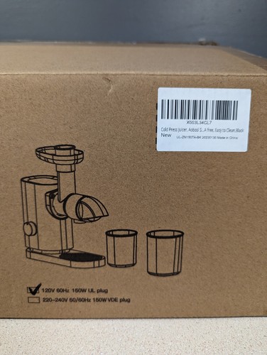 AOBOSI ZM1507A Small Caliber Cold Press Masticating Juicer Slow Juicer - Black - 第 7/8 張圖片