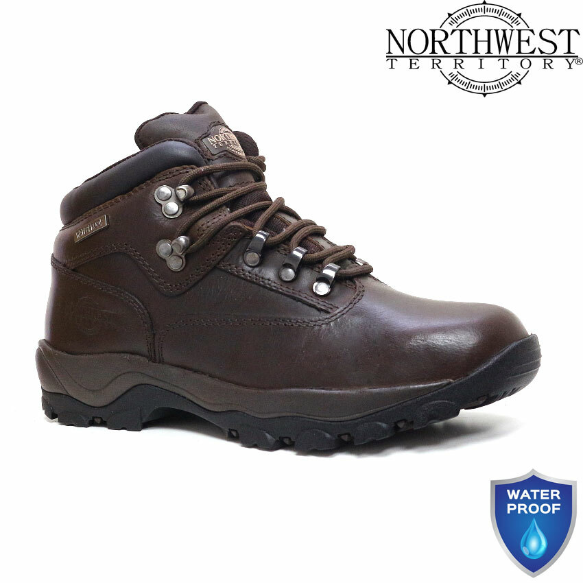 Mens Leather Walking Hiking Waterproof MEMORY FOAM Ankle Boots Trainers Shoes image 6