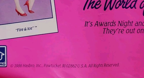 Jem & The Holograms Dolls "World of Glitter n Gold" Poster 1986 Hasbro 14X20 in - Picture 5 of 12