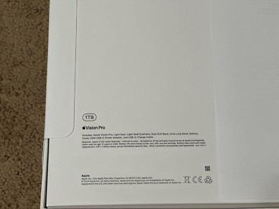 Apple Vision Pro 1TB Solo Knit Band, Dual Loop Band, Light Seal