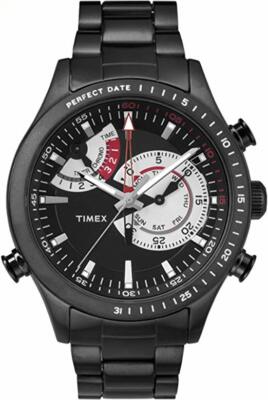 Timex Intelligent Quartz Watch Steel Quartz Chronograph Men's black TW2P72800