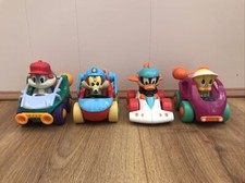 Vintage 1998 Pull Back Cars Looney Tunes Baby Tweety Bugs Daffy Duck E Coyote