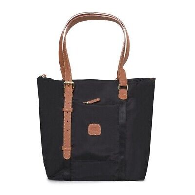 ★CERRIC★SHOULDER STRING BIG BAG★1602_1601★Black_White★ Brics Large Shopping X Bag Tote Bag Black Zipper Nylon