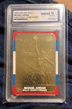 1998 Fleer 23KT Gold Michael Jordan "1986 Red/White/Blue Border WCG 10