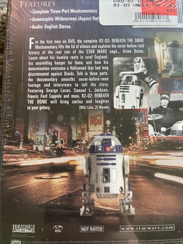 STAR WARS DVD R2-D2 Unter der Kuppel George Lucas VERSIEGELT GEBRAUCHT VINTAGE 2002 - Bild 9 von 11