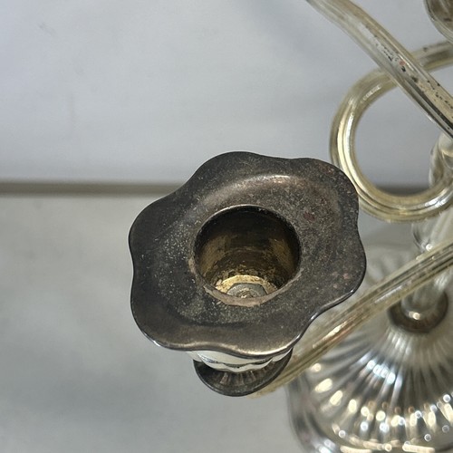 IANTHE England Silver Plated 5 Arm Candlestick Holder Candelabra Gothic - Picture 6 of 10