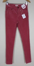 Joules Corduroy Super Skinny Jeans Women's Size 2 Pink Monroe Stretch Cords