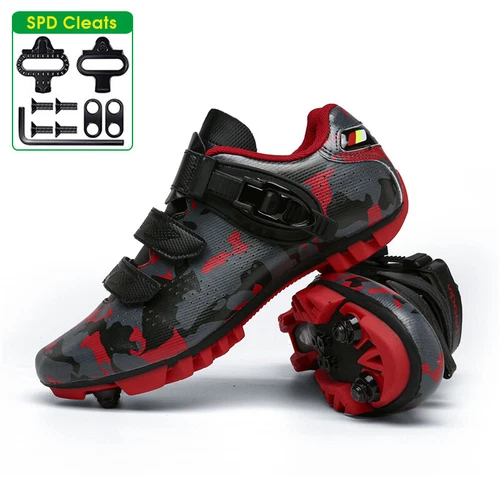 MTB Schuhe Außen Rennen Rennrad Mit SPD Stollenschuhe Herren Mountainbike Schuhe - Bild 10 von 38