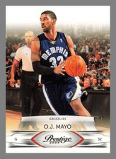 O.J. Mayo #50 2009-10 Panini Prestige Memphis Grizzlies