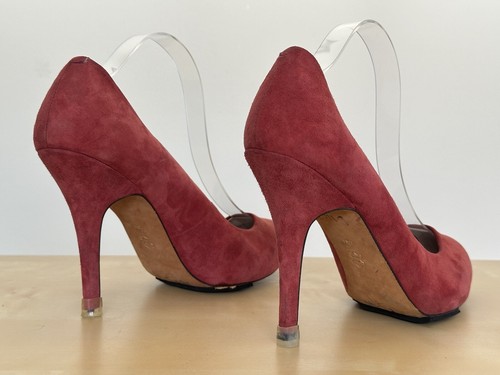 Joan & David Daerina Plum Suede Pumps Women's Size 10 M - Picture 6 of 10