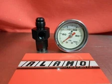 FRAGOLA 495005 BLACK 6AN GAUGE ADAPTER  AEROMOTIVE 15633 Fuel Pressure Gauge