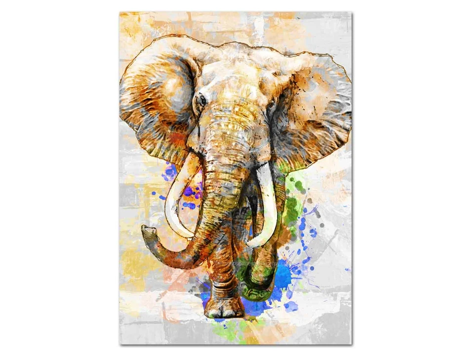 Elephant Wall Art, Elephant Art Prints, Safari Animal Art, Elephant Print - Изображение 3 из 3