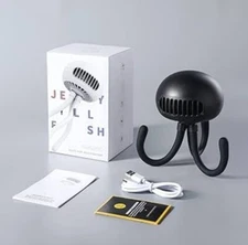 Jellyfish Fan Flexible Tripod Clip Stroller Car Seat or Crib Portable Black, gw