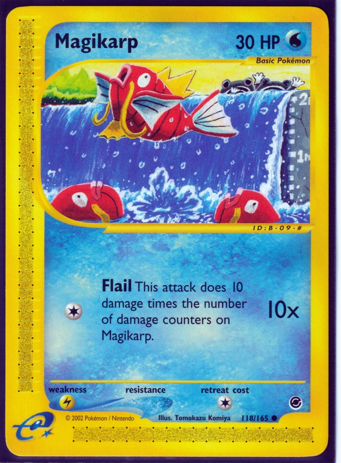 VINTAGE 2002 POKEMON MAGIKARP 118/165 EXPEDITION (e-Reader) REGULAR NM (MA4)