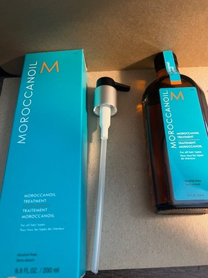 #ad Moroccanoil Oil Treatment Original Pump 6.8 oz 200 ml NIB Free Shipping $57.95