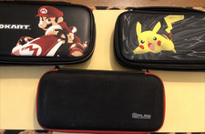 Lot Of 3 Nintendo Switch Cases Mariokart Pok mon  Unbranded