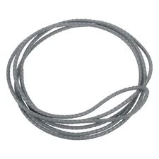 2.2 Yards 4mm Dia Leather Cord Braided String for DIY Crafts, Gray