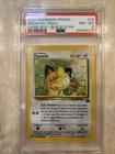 2000 Pokemon Game Boy Promo Holo Meowth Black Star PSA 8 NM-MT With Swirl