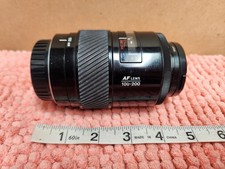 Minolta Maxxum AF Zoom 100-200mm f/4.5 Telephoto Lens 49mm Camera Lens ESTATE
