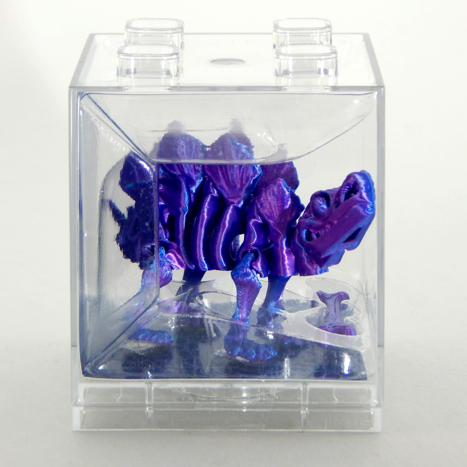 Ja-Ru Toys Dino Cube Stegosaurus 2" 3-D Printed Figure