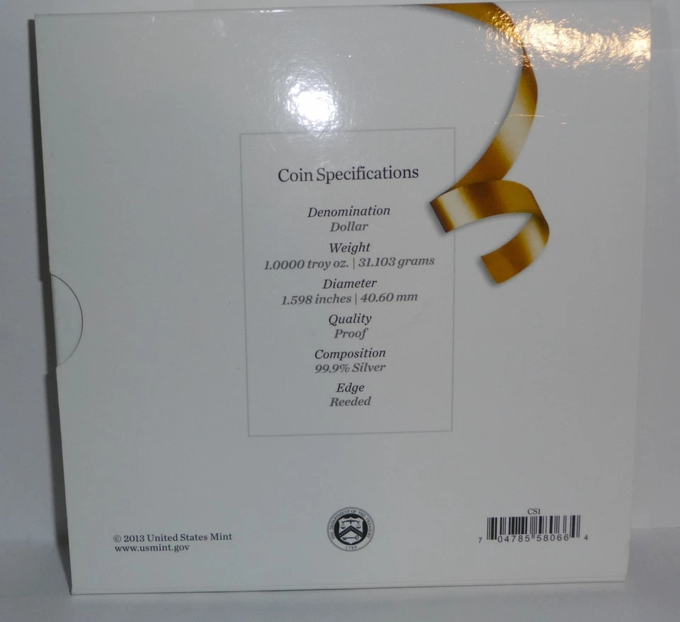 2014 W PROOF SILVER EAGLE CONGRATULATION SET - LOWER MINTAGE W/COA - Image 2 of 4