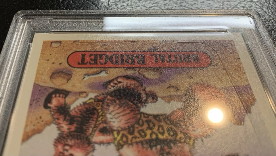 1985 Garbage Pail Kids OS2 Brutal Bridget 56b PSA 9 MINT-RARE GLOSSY TESSIE! TWT - Image 4 of 4