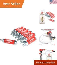 Swoosh CO2 Drain Gun Cartridges - 16G, 12 Count for Efficient Drain Clearing