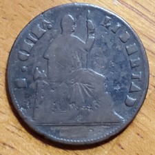 MEXICO 1865 1/4 REAL