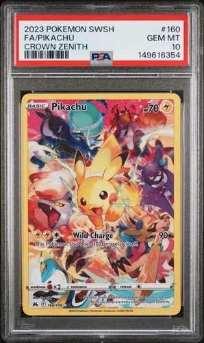 PSA 10 Pikachu 160/159 Crown Zenith Secret Alt Art Pokemon