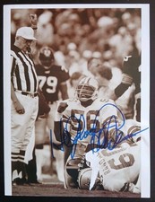 Thomas 'Hollywood' Henderson SIGNED Book Picture damage Dallas Cowboys