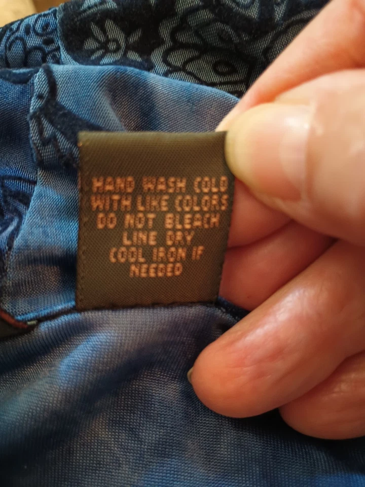 Serenade New York Blouse, 2X, Flocked Floral, Half Tank Attached, Waterfall... - Image 4 of 4