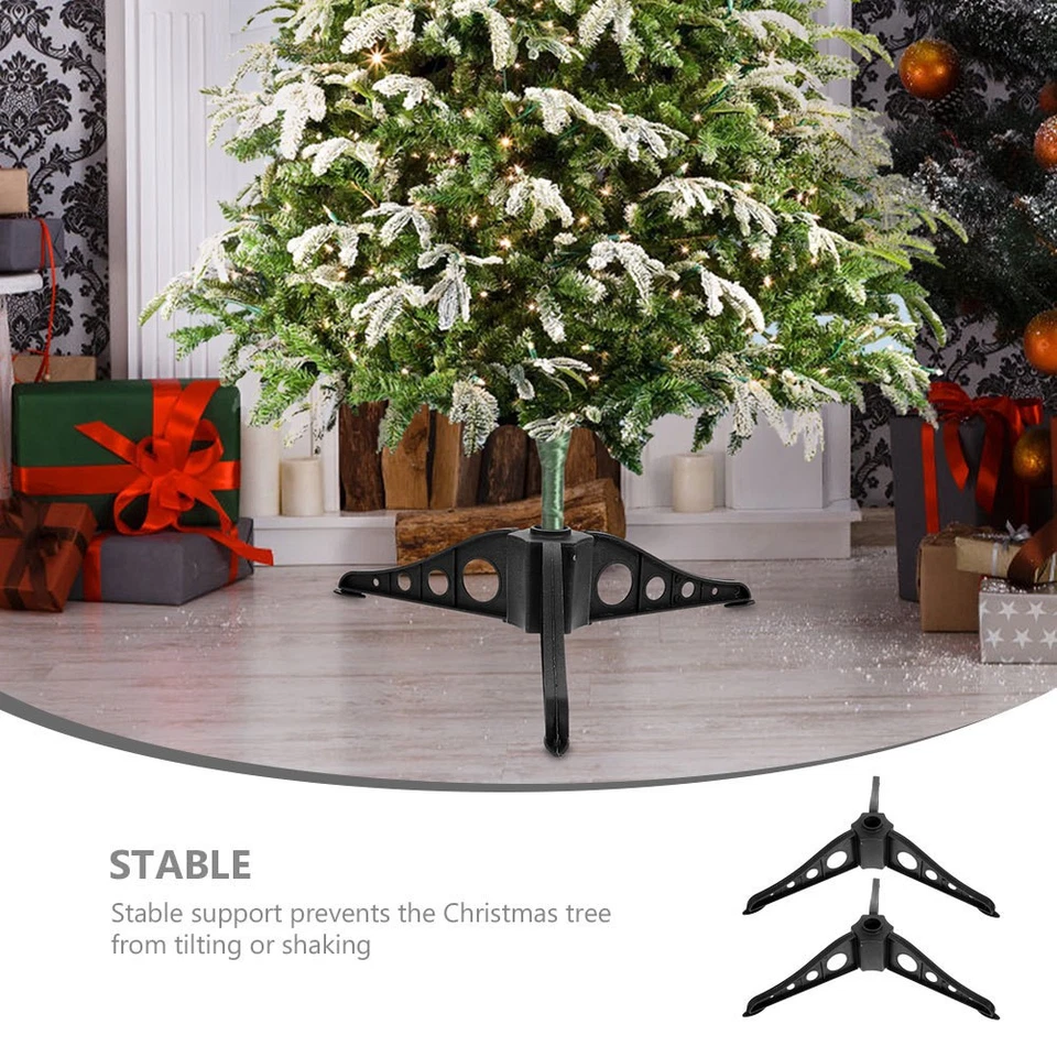 2 Pcs Artificial Tree Stand Christmas Base Bracket Holders for Fake Trees - Image 3 of 4