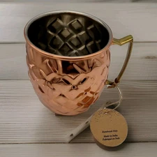 NOS Moscow Mule Copper Mug 18oz Hammered Copper Drinking Cup USA