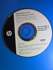 HP Windows 7 Application Driver Recovery DVD 796799-B21 EliteBook ZBook OEM