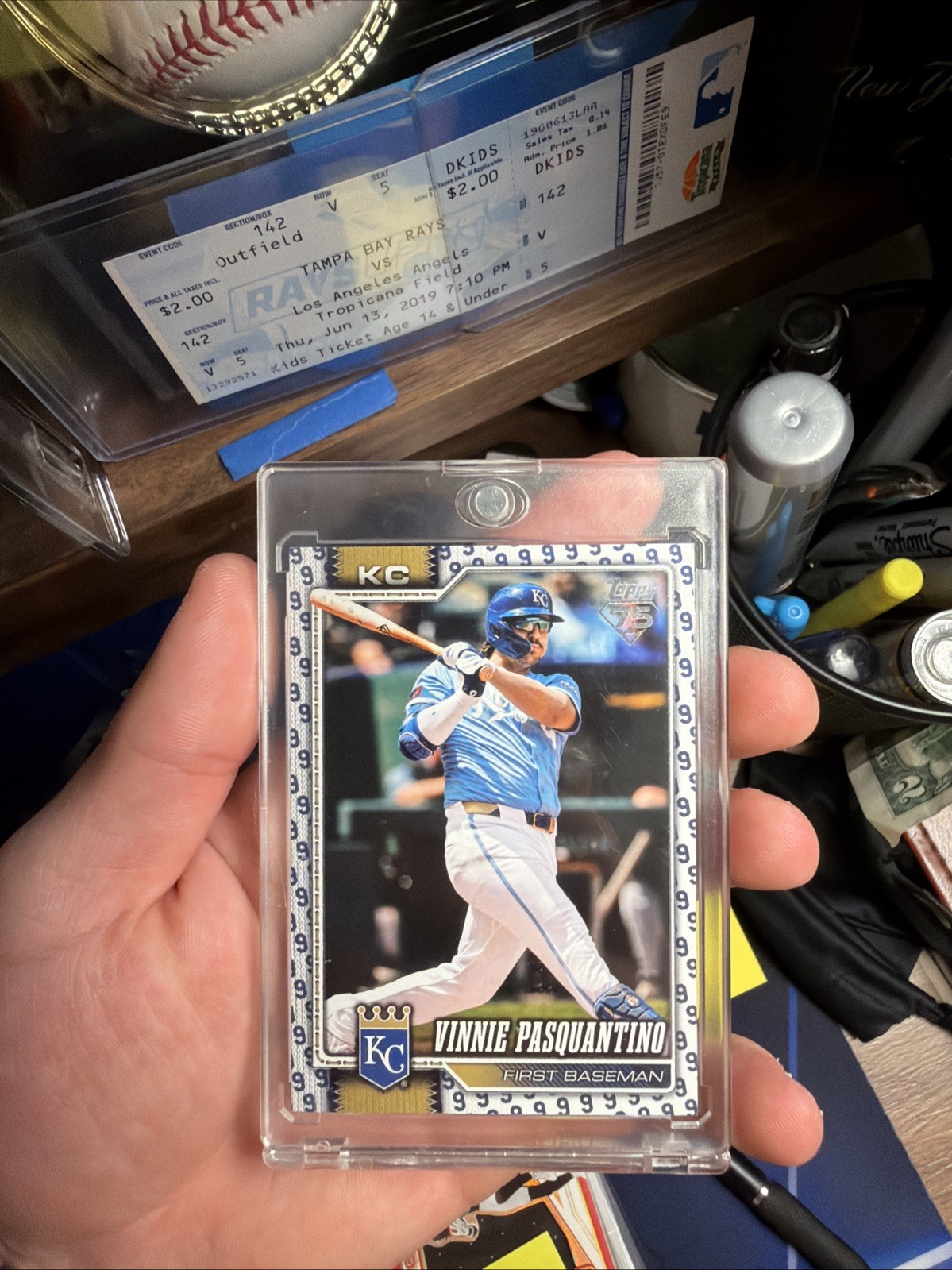 2026 Topps Series 1 #223 Vinnie Pasquantino Player Number SSP Royals