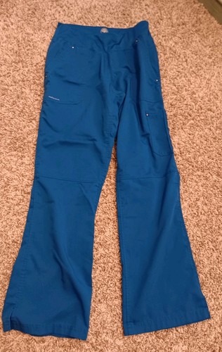 Healing Hands Royal Blue Small Woman Scrub Pant Yoga Waist