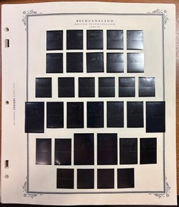Bechuanaland Scott Specialty Stamp Album Pages, 1886-1953 with Black Mounts