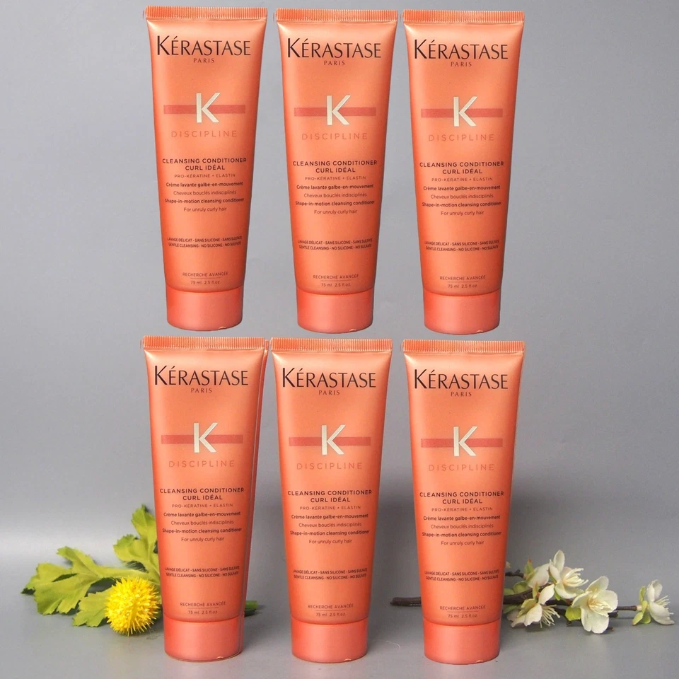 6 TRAVEL Kerastase Discipline Limpiador Acondicionador Rizo Ideal 75 ml / 2,5 oz Foto 3 de 4