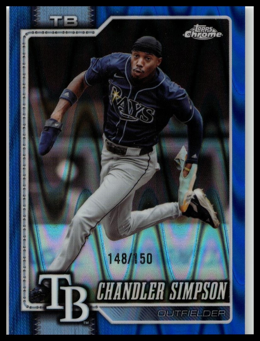 2026 Topps Chrome #152 Chandler Simpson Blue Raywave Refractors #/150