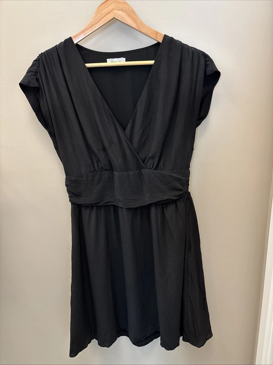 garnet hill silk dress Jewel-Neck Silk Dress
