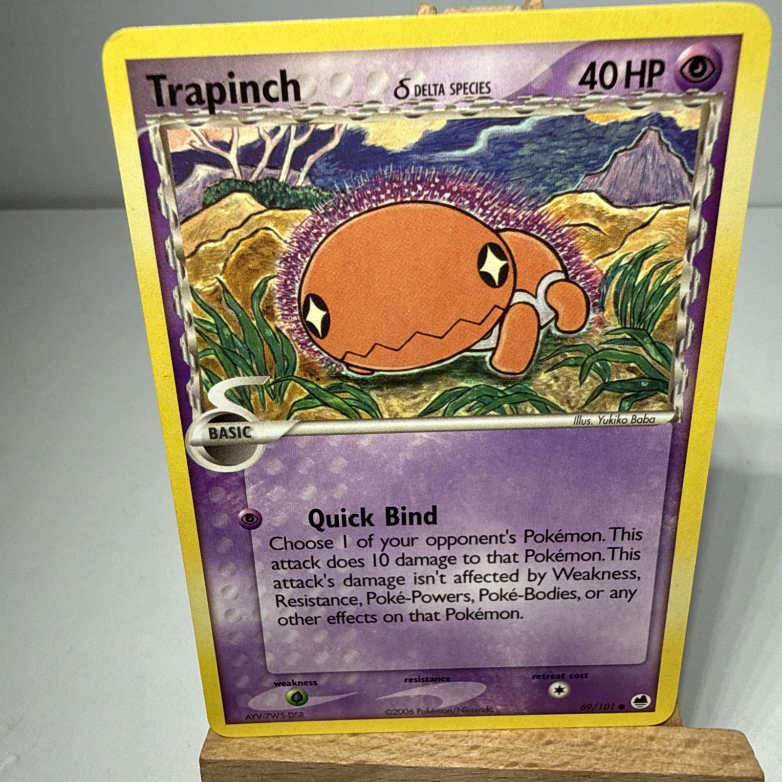 Pokemon Dragon Frontiers Common Trapinch #69/101 Near Mint or Better