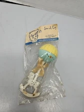 Vintage Plastic Baby Rattle new in package.Lee products