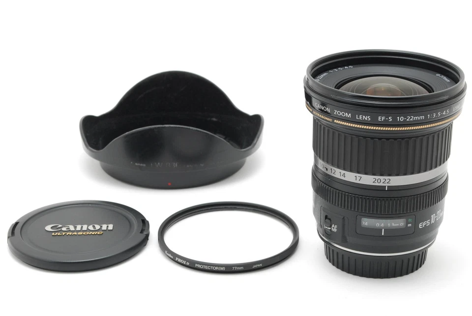 Lente zoom gran angular Canon EF-S 10-22 mm f/3,5-4,5 USM casi como nueva de JAPÓN Foto 2 de 4