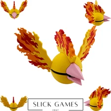 #0146 Moltres Poke Ball | 3D Printed | Poke Ball Collection, Pokémon Fan Art