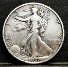 1937  Walking Liberty Half Dollar (90% Silver) .....   Nice Detailed Coin.....